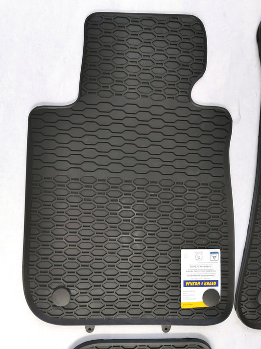 Premium quality black rubber mats compatible with BMW S1 E 87,E82,E88 X1 E84