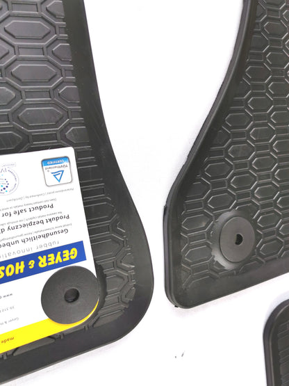Premium quality black rubber mats compatible with  Audi A4 B8/A5 8T 2008-2015