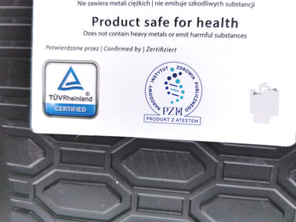 Premium quality black rubber mats compatible with  Audi A4 B8/A5 8T 2008-2015