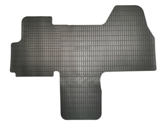 Premium quality black rubber mats compatible with  BOXER/JUMPER/DUCATO  2006-2025 double cabin 7 places